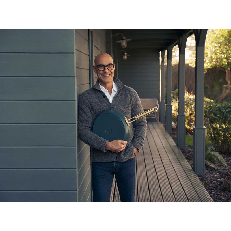 GreenPan Stanley Tucci 2pc Frypan Set - Venetian Teal image number 3